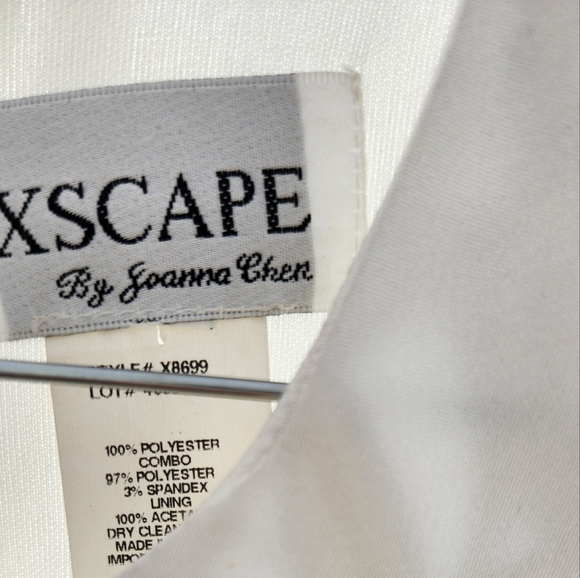 XScape Black and White Dress - Picture 3 of 6